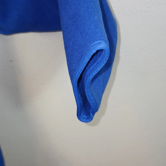 Talbots Blue fleece and quilted jacket size Large Petite - Picture 7 of 10